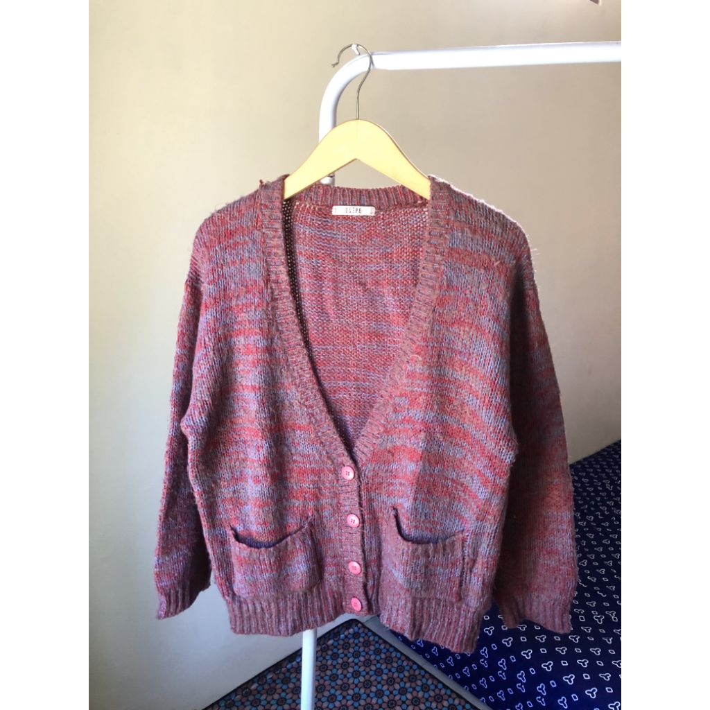 preloved cardigan rajut, preloved rajut