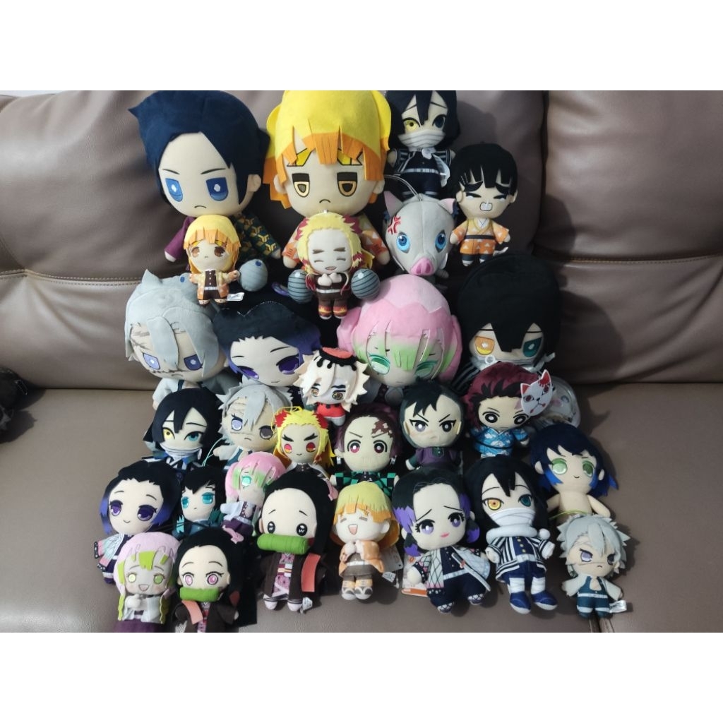 (Ready Stock) Demon Slayer Plushie /Boneka Demon Slayer - Tanjiro / Nezuko / Zenitsu / Inosuke / Mui