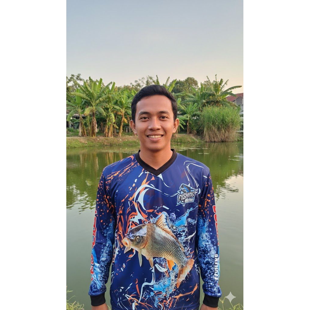 Kaos Jersey Mancing Ikan Fishing Model Oblong Fullprinting Lengan Panjang Terbaru Ukuran M L