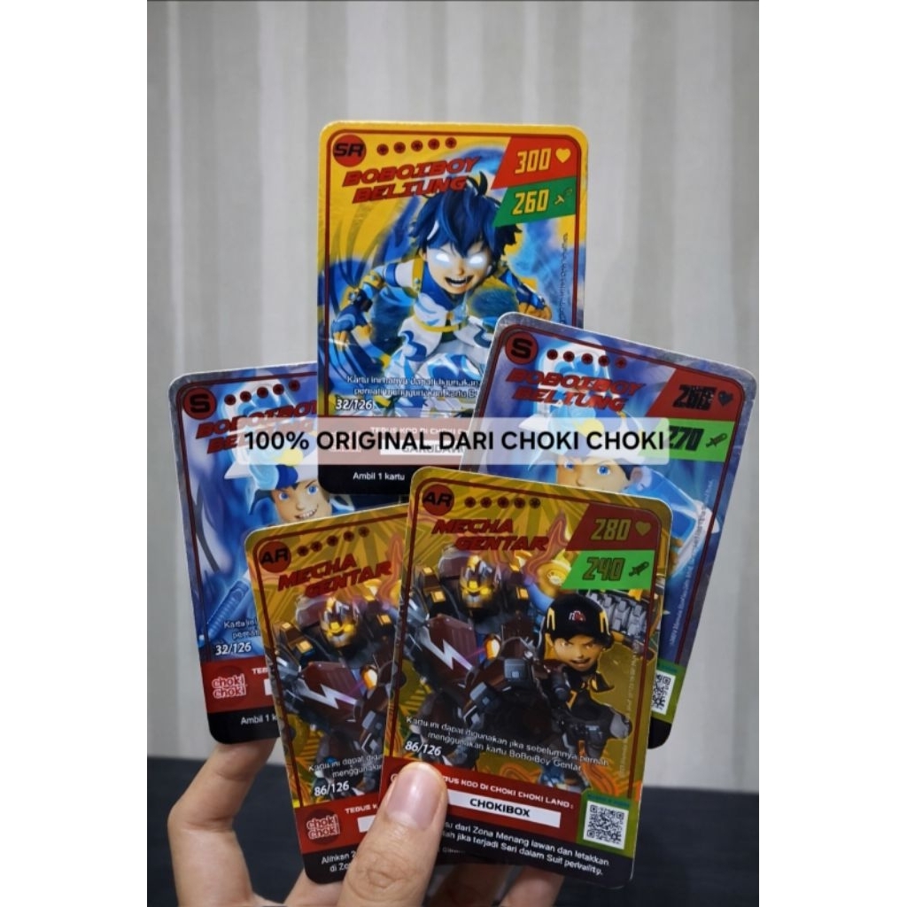 HARGA 1 KARTU Monsta Galaxy Card Boboiboy Choki Choki Kartu Boboiboy Hologram Emas Foil Kartu Boboyb