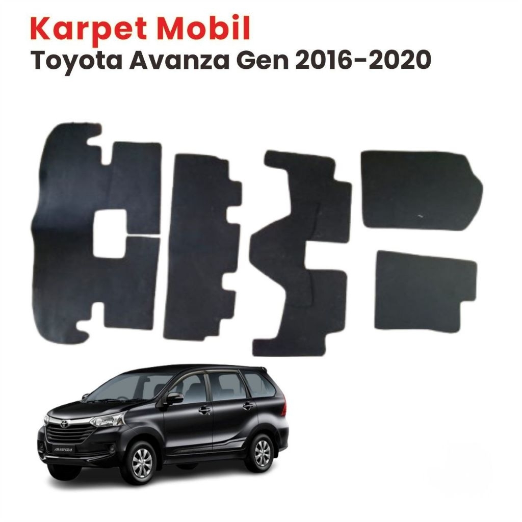 Karpet Mobil Toyota Avanza Gen 2016-2020 / Karpet Alas Mobil Toyota Avanza Gen 2016-2020 Fullset