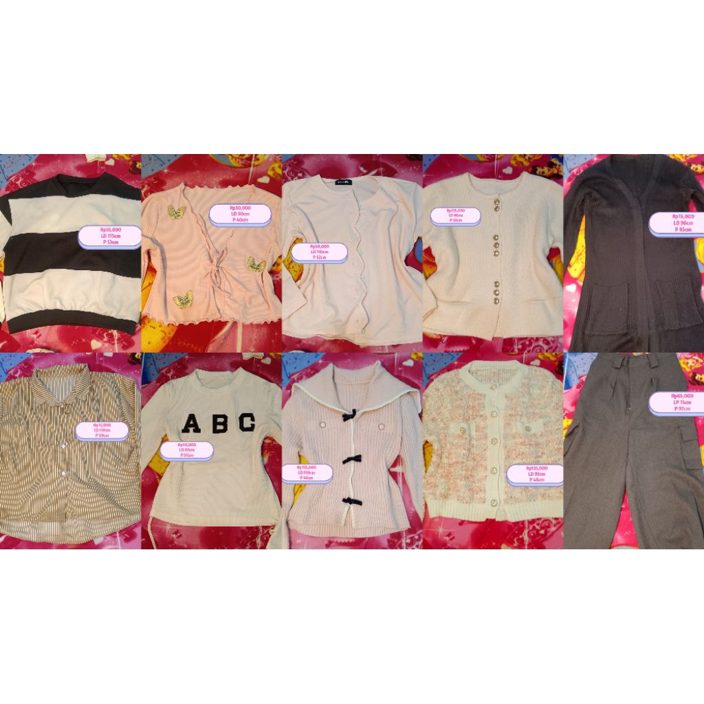 PRELOVED BAJU PEMAKAIAN PRIBADI COQUETTE