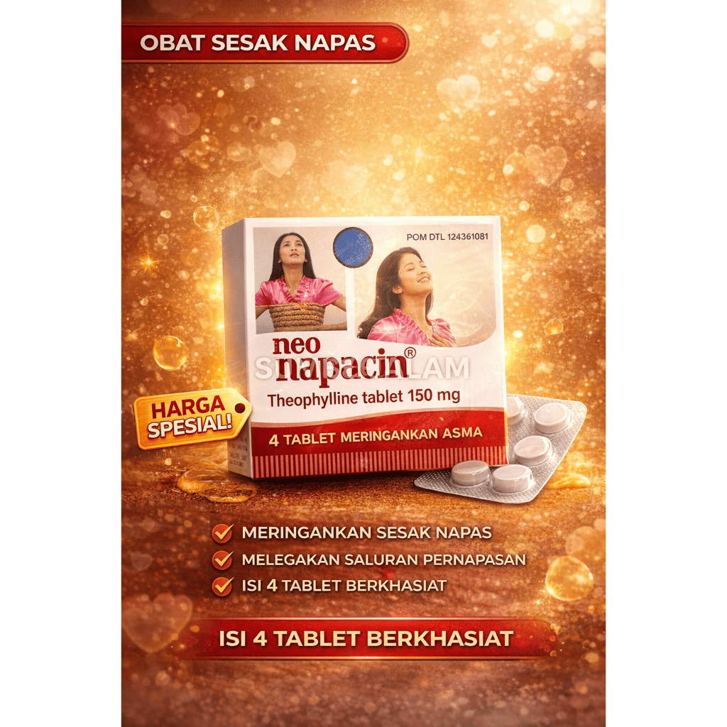 NEO NAPACIN TABLET ISI 4 / OBAT ASMA