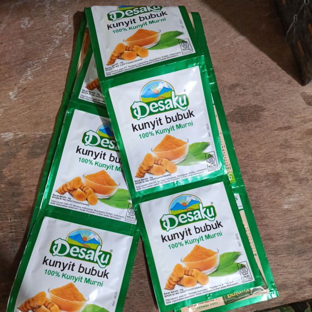 Desaku Bubuk Kunyit (1 Pack) kemasan 5gr