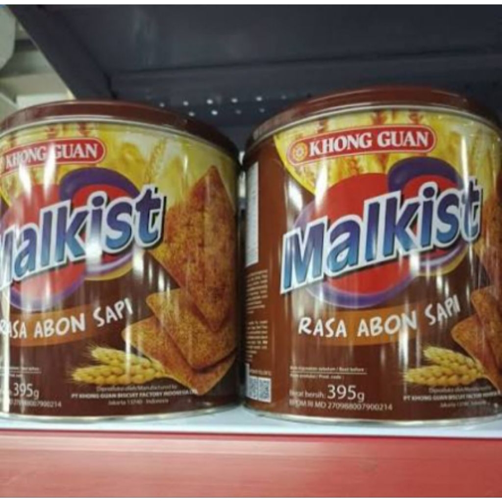 SIBRAYA Mart | Khong Guan Malkist Abon Sapi Kaleng 395gr