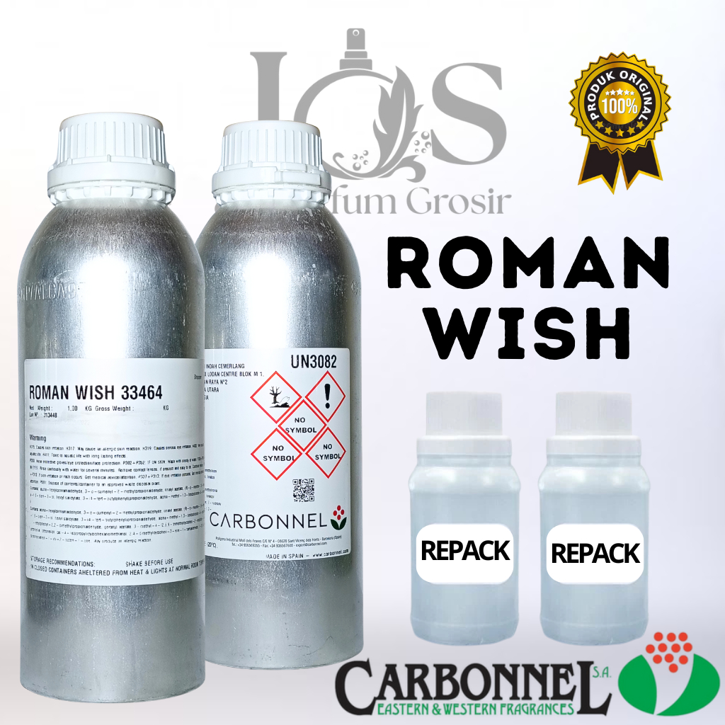 Roman Wish Carbonel Kemasan Repack Bibit Parfum 100% Murni Non Alkohol