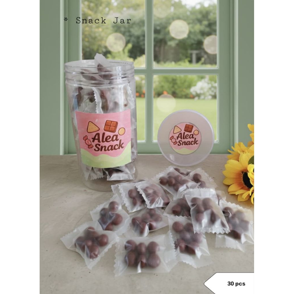 Snack bola bola coklat Snack Lebaran Toples Cemilan bola bola coklat