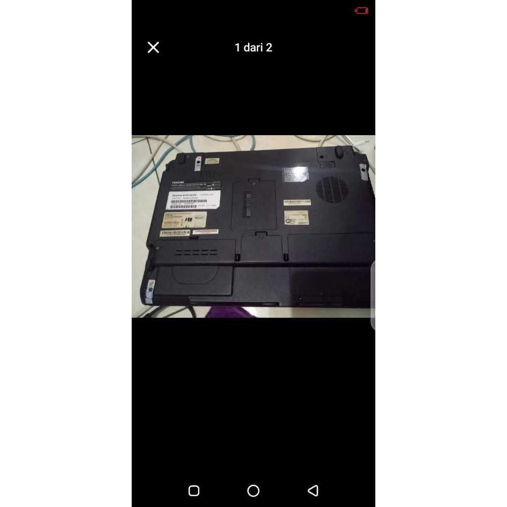 Toshiba laptop jadul