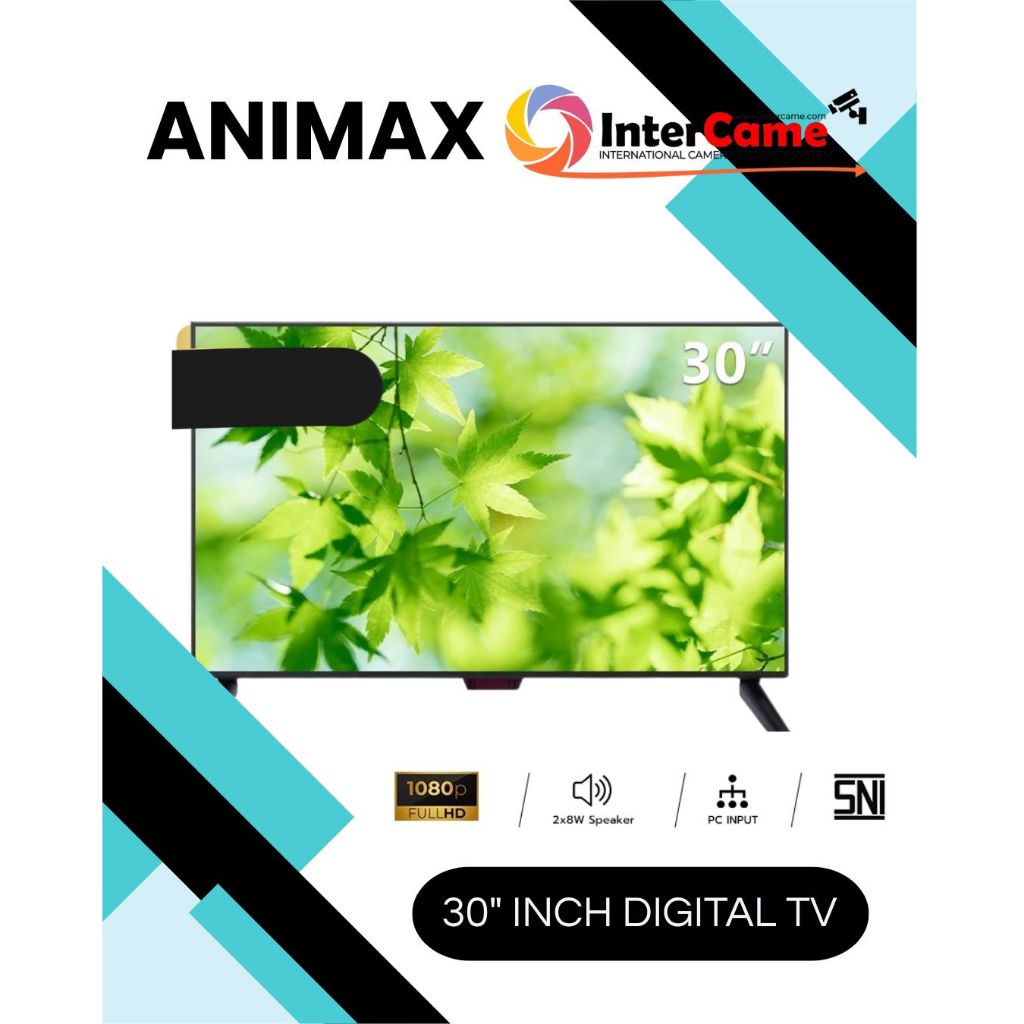 Animax smart tv 30 inch android tv led 30 inch digital tv led WIFI/Netflix/Youtube/Web Browser