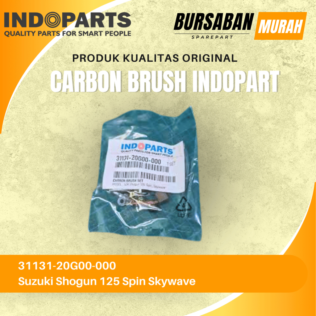 Carbon Brush 31131-20G00-000 Indopart Colboster Suzuki Shogun 125 Spin Skywave Original Murah