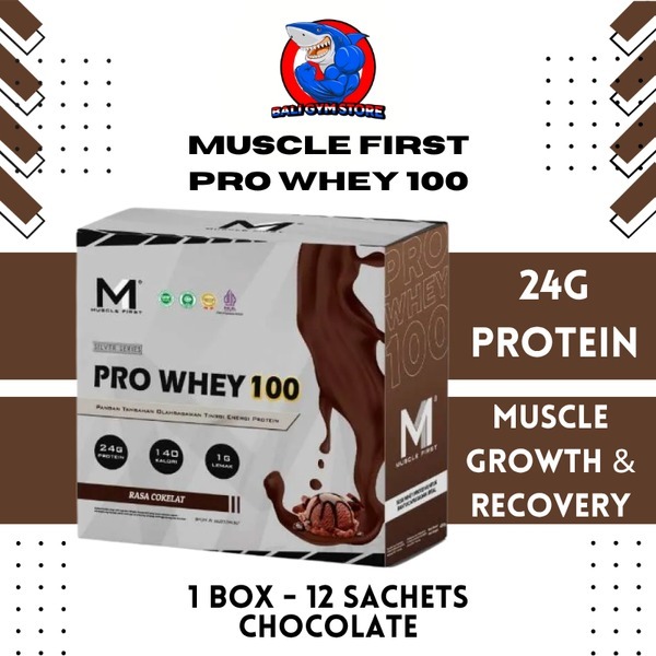 (PROMO) Muscle First M1 PRO WHEY 12 Servings Susu Protein Gym Fitness BPOM HALAL