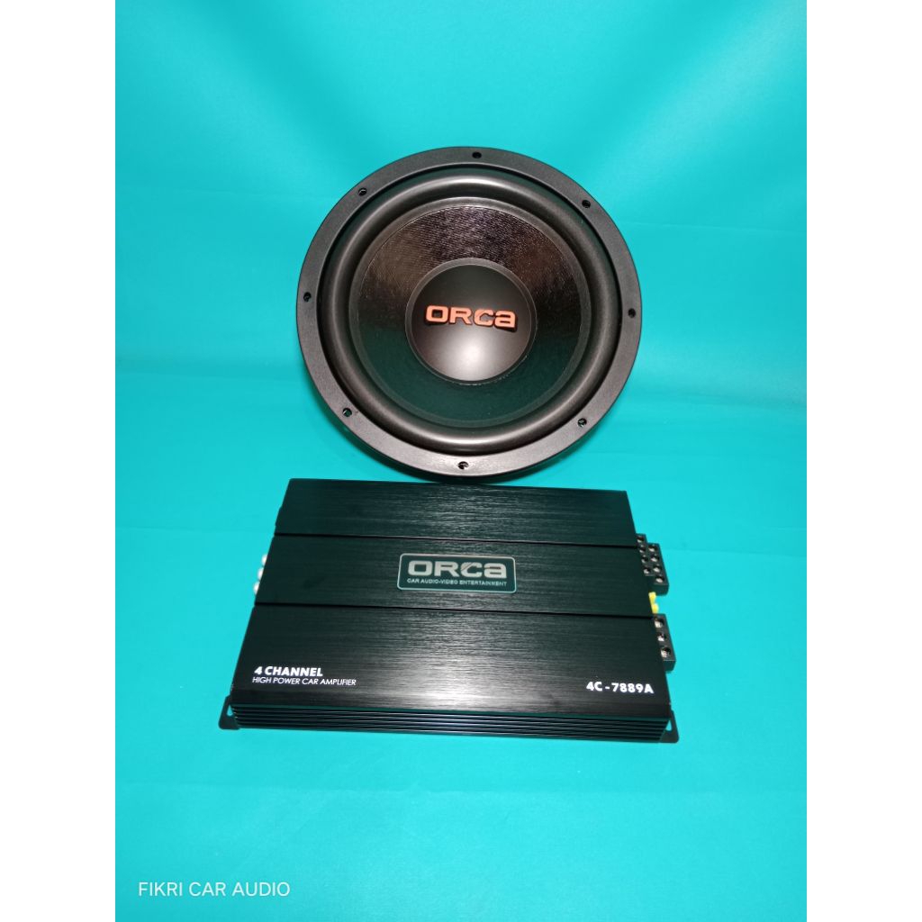 Power ORCA seri 4C-7889A 8000W 4Channel & Subwoofer ORCA seri RC-1268WF 12" Singlecoil 250W Audio Mo