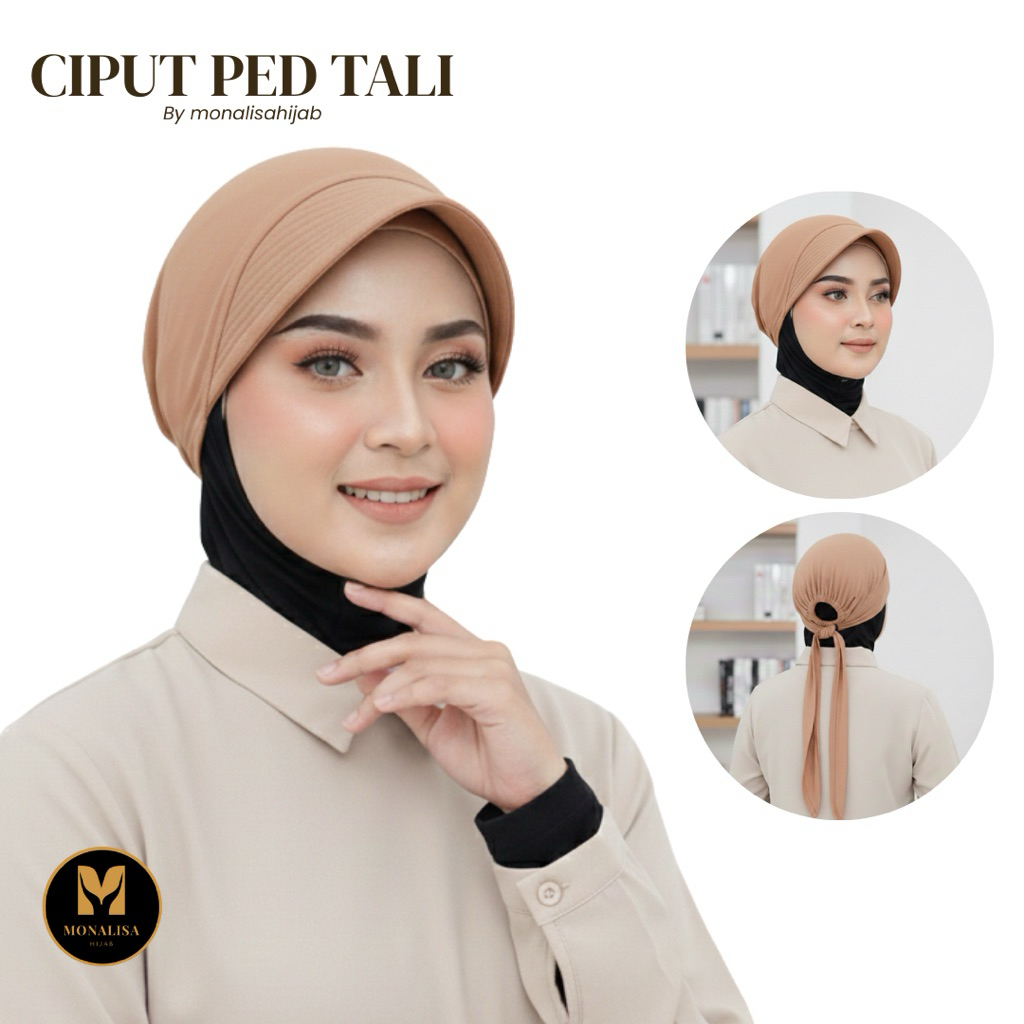 Ciput Pet Tali Belakang | Ciput Penegak Kerudung