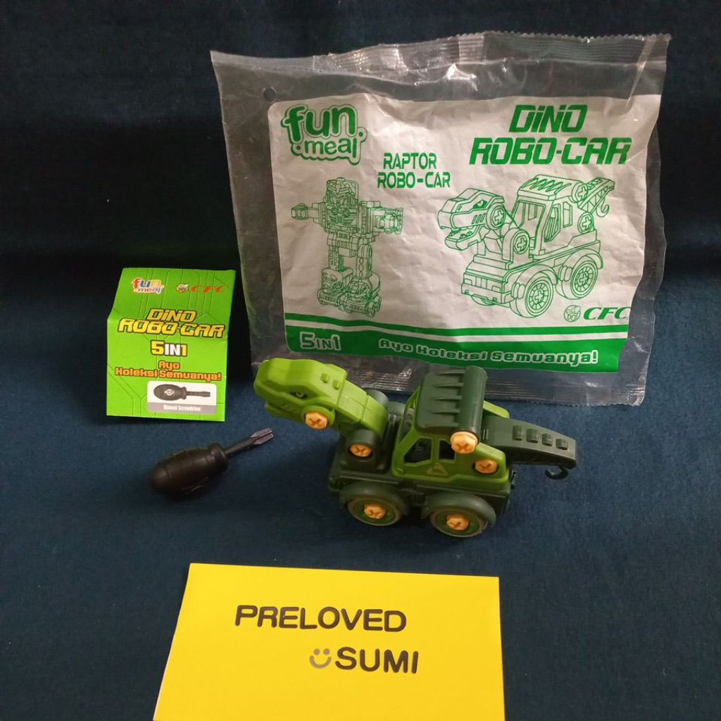 mainan dr cfc dino raptor robocar