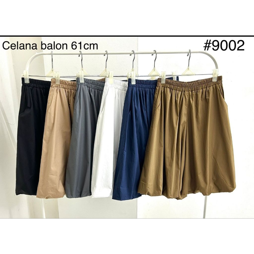 Celana selutut balon katun pendek wanita short pants