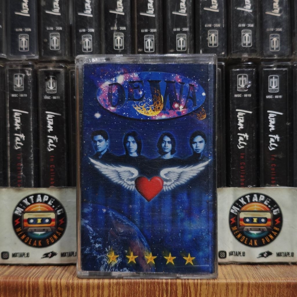 Kaset - Dewa 19 - Bintang Lima - Radio Tape - Kaset Pita - Radio - Pemutar Kaset - Retro - Classic -
