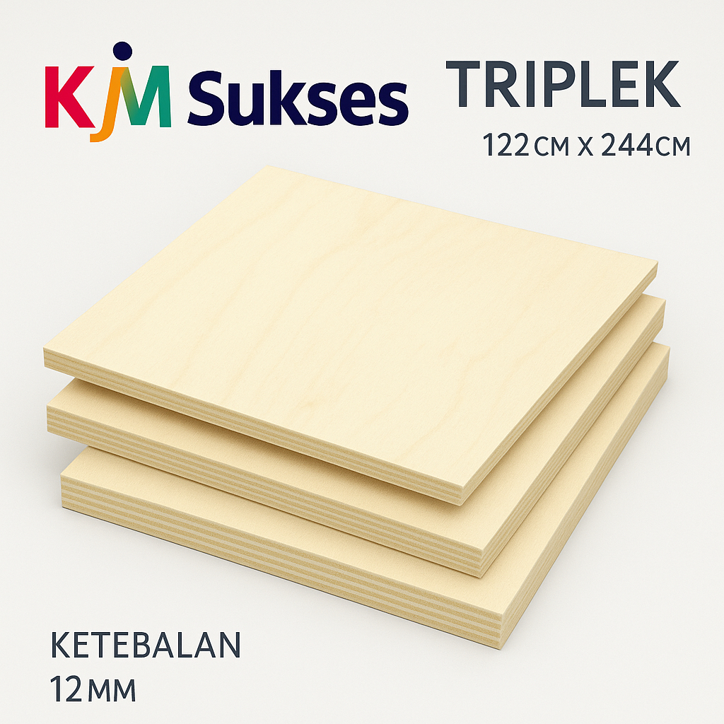 Triplek 12mm Mercy (Lembaran)