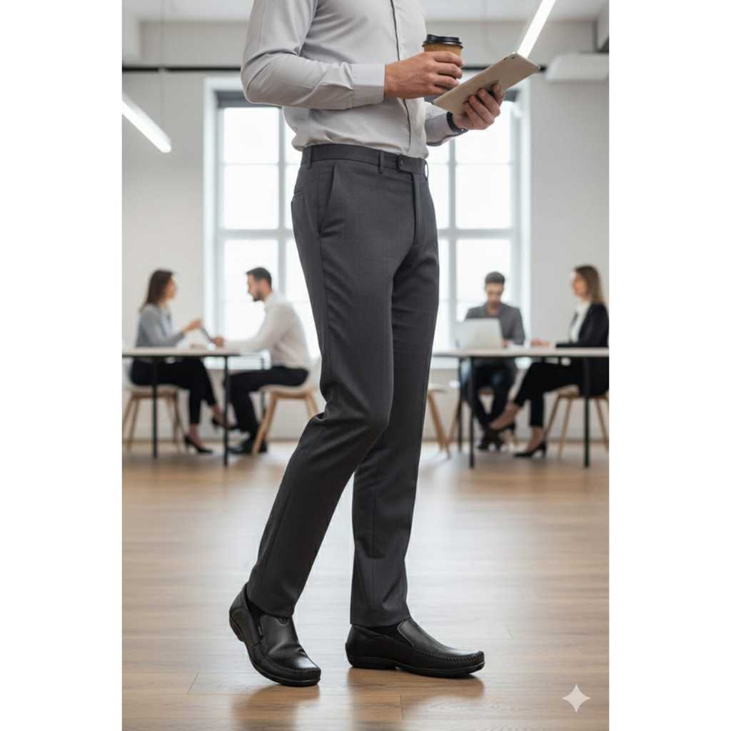 SEPATU FORMAL PRIA SLIP ON TANPA TALI KULIT ASLI ORI HITAM ['sepatu pesta']