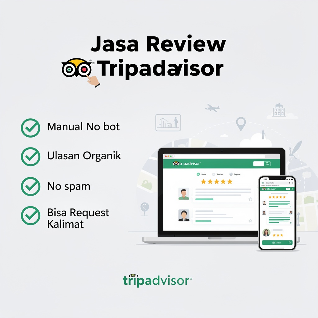 Jasa Rating & Review Tripadvisor | Real Human 100%