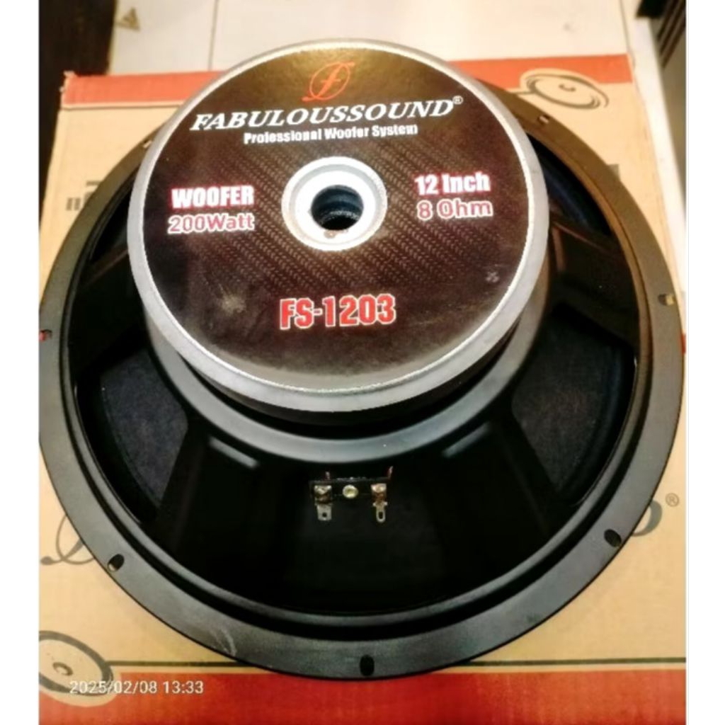 Faboluos Sound FS 1203 Speaker Subwoofer 12 " Daya 200 watt