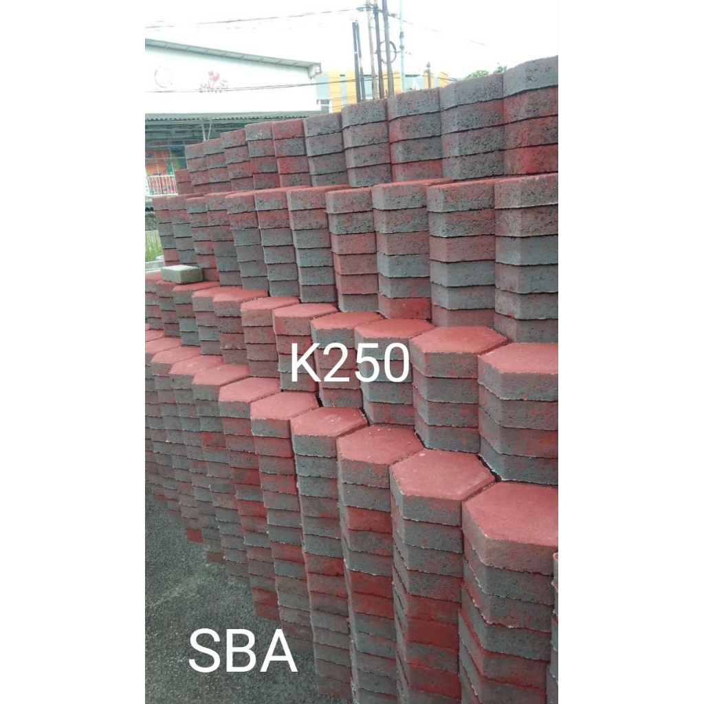 Paving block segi enam 20X20