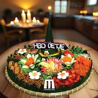 TUMPENG NASI KUNING UNTUK 5/10/15/20/25/30 ORANG MENU BERVARIASI