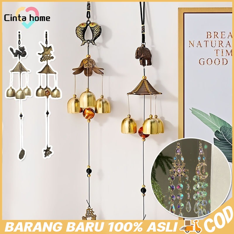 Chimes Luar Ruang Lonceng Angin Halaman Copper Antique Windchime Wall Hanging Home Decor Decoration 