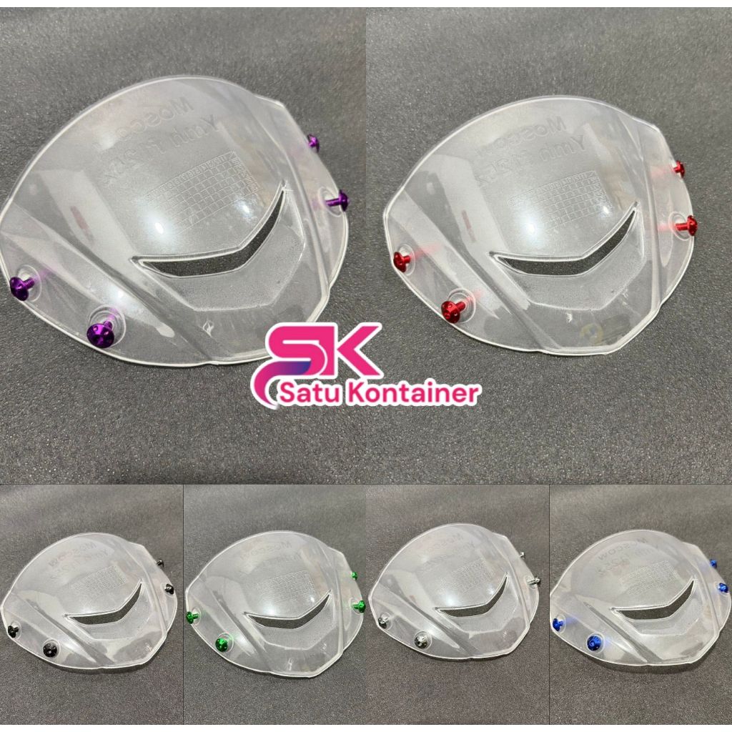 ready cod variasi visor yamaha 125z free 4pcs baut bonel warna visor 125z fizr Jupiter satria hiU Vi