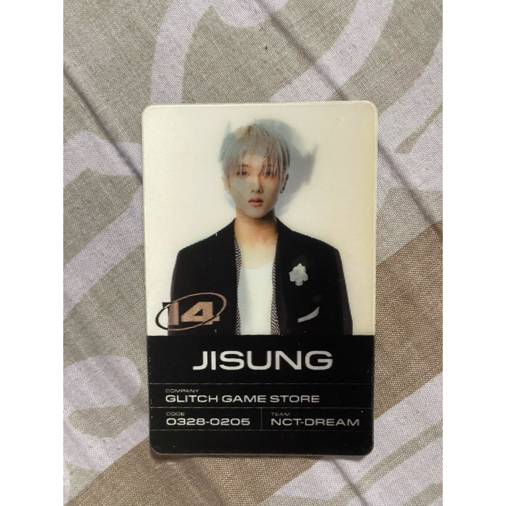 Jisung NCT Dream Glitch Mode Scratch Version Jisung Lenticular Photocard