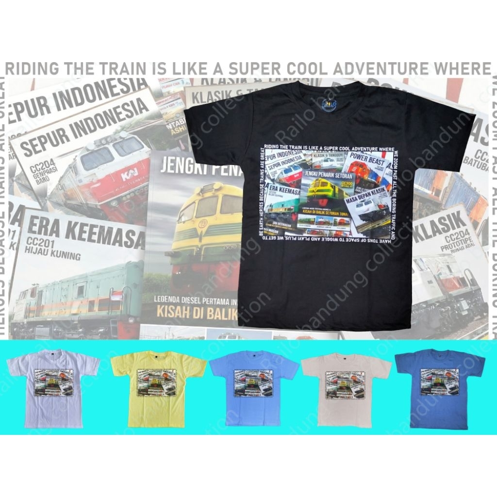 kaos ANAK kereta api | lokomotif | kereta api indonesia