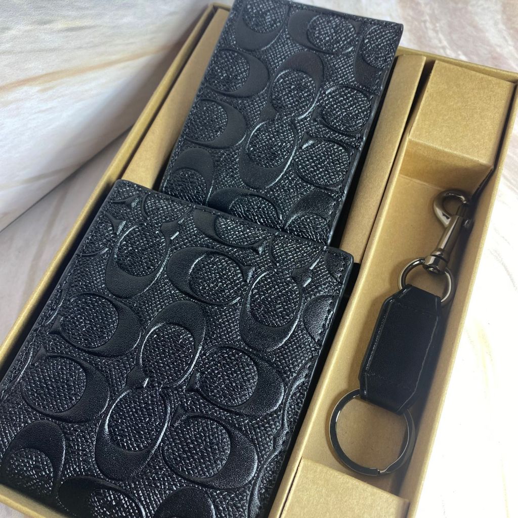 (PRELOVED) DOMPET PRIA WALLET MEN'S ALL VARIAN WOLF EMBOSSED GRAFFITI BLACK NEW MODELS STRIPE