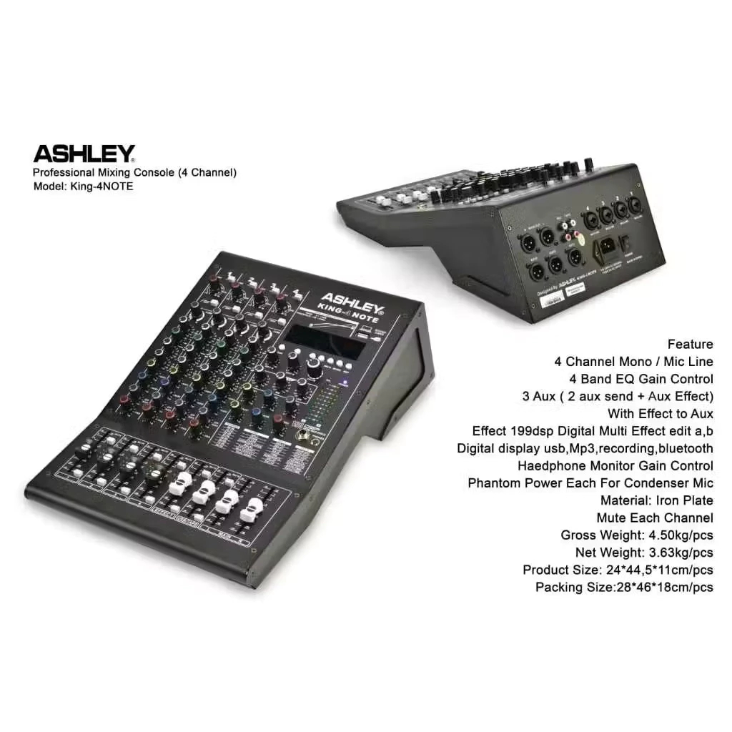 Mixer ASHLEY KING 4 NOTE COMPRESSOR / KING4 NOTE / KING NOTE 4 COMPRESSOR