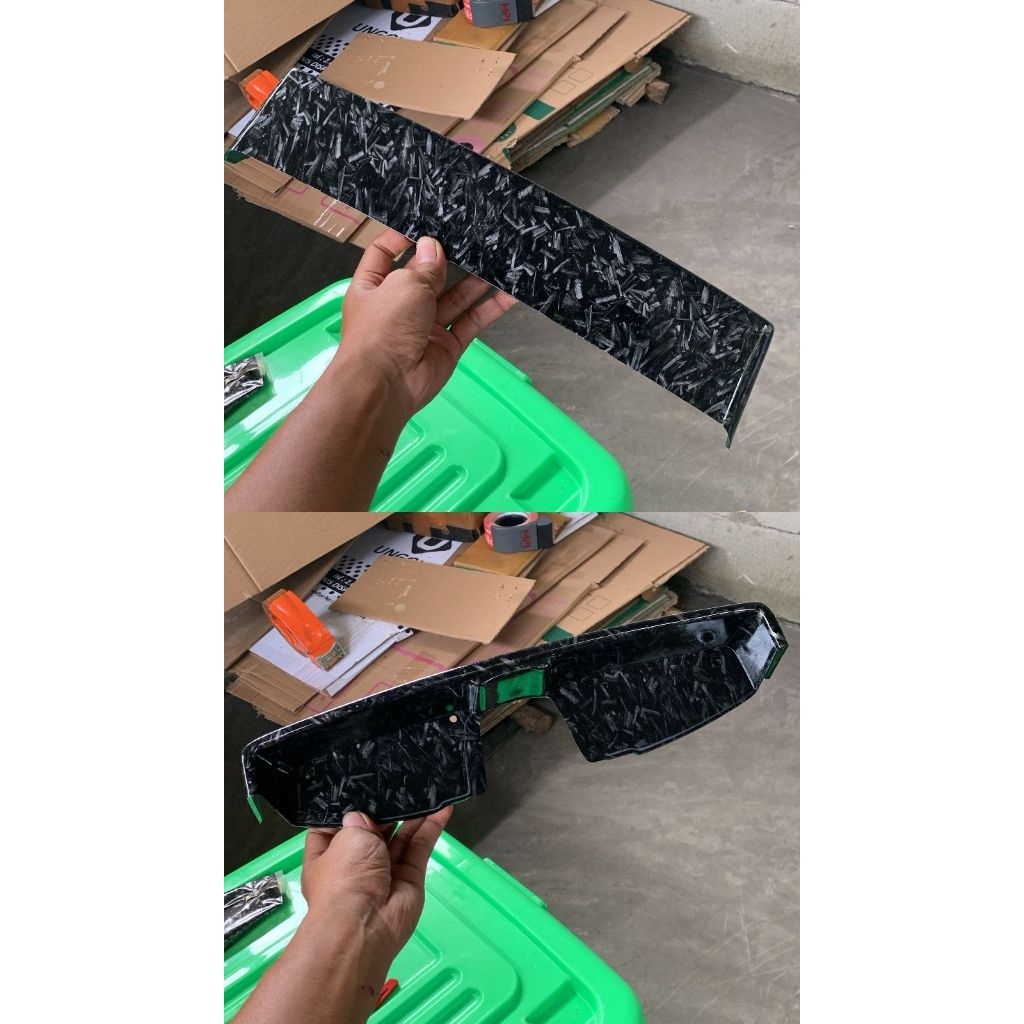 Dashboard/tooltray depan vespa Excel custom carbon