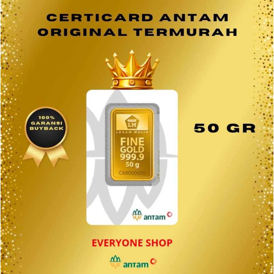 LOGAM MULIA EMAS ANTAM 50 GRAM