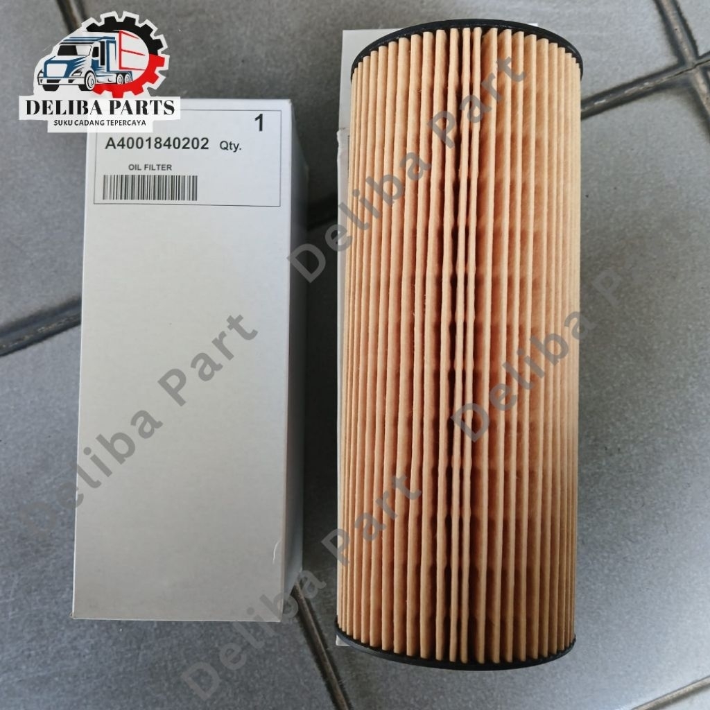 filter oli mesin, TS oil filter element A400.184.02.02. Genuine part Mercedes-Benz Axor  1623,2523, 