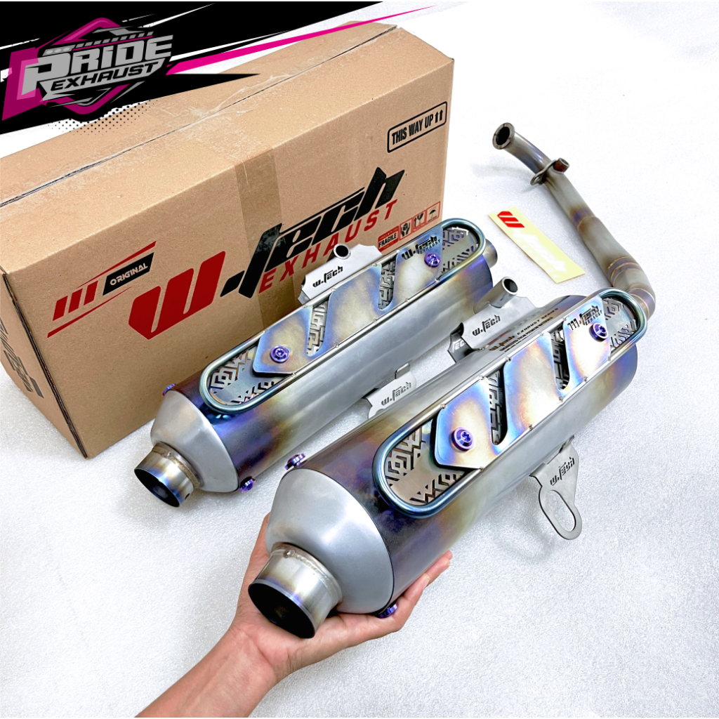 Knalpot Kondoman Luster V2 WTECH Baut Titanium PNP ALL MATIC VARIO BEAT ADV PCX MIO SCOOPY NMAX PCX