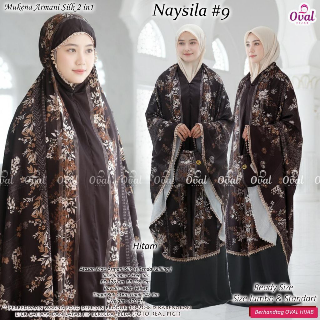 NEW Mukena Naysila #9 Esya ori Oval hijab / mukena lebaran terbaru 2026 / mukena motif terbaru / muk