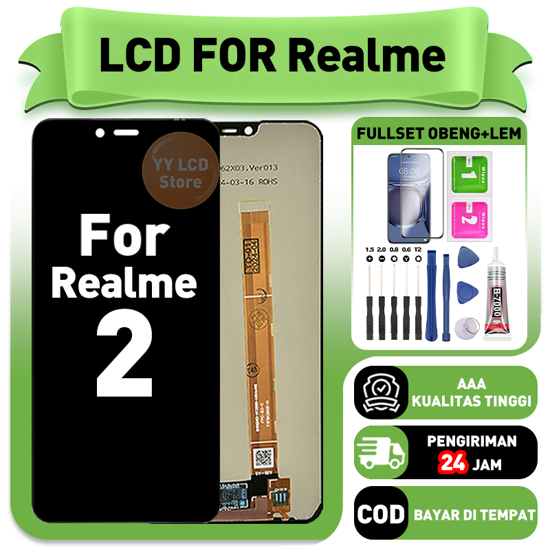 LCD FOR Realme 2 Fullset Touchscreen hp layar Replacement LCD Kompatibel Untuk Glass Touch Screen Di