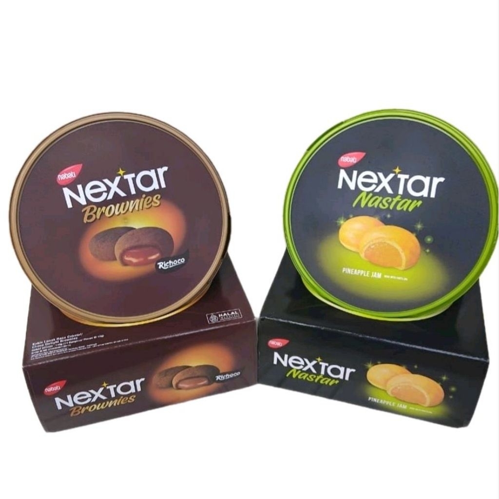 NEXTAR BROWNIES KALENG RASA NANAS | COKLAT NETTO 140 GR murah