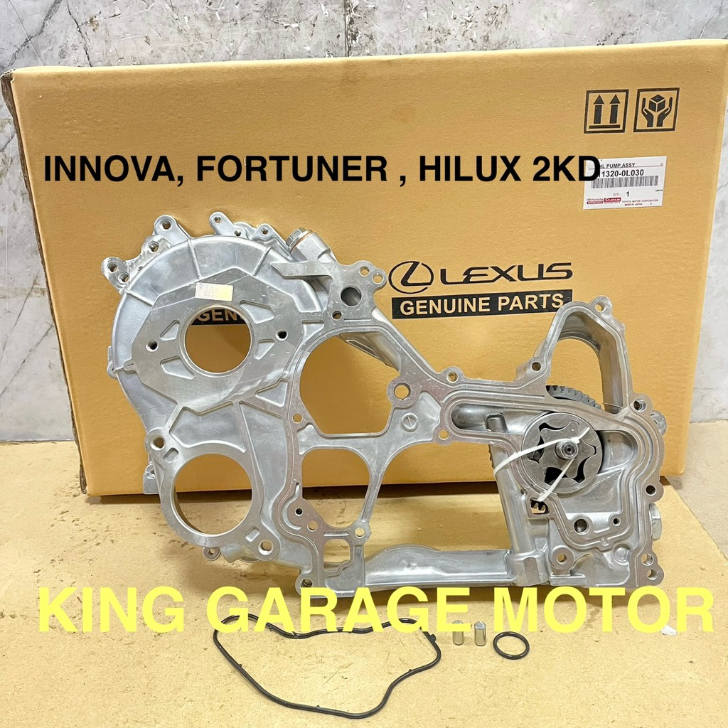 POMPA OLI OIL PUMP ASSY TOYOTA FORTUNER HILUX INNOVA DIESEL 2KD 2.5CC 2500CC 2KD ORIGINAL