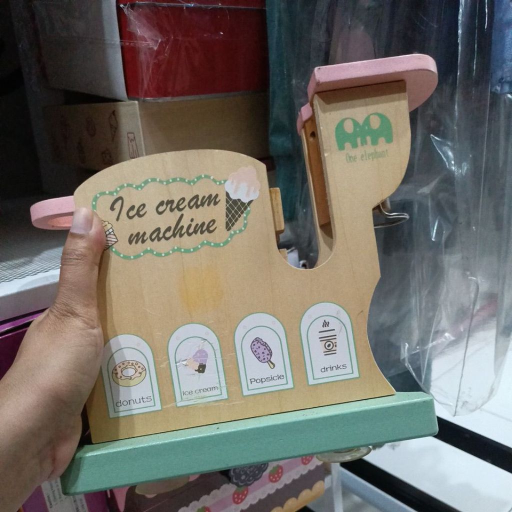wooden mesin es cream