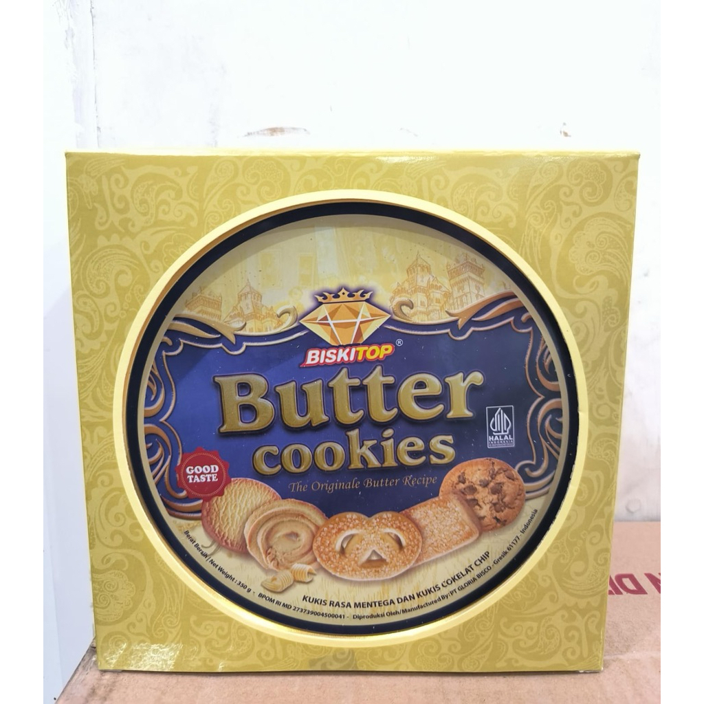 biskitop butter cookies kaleng 350gr