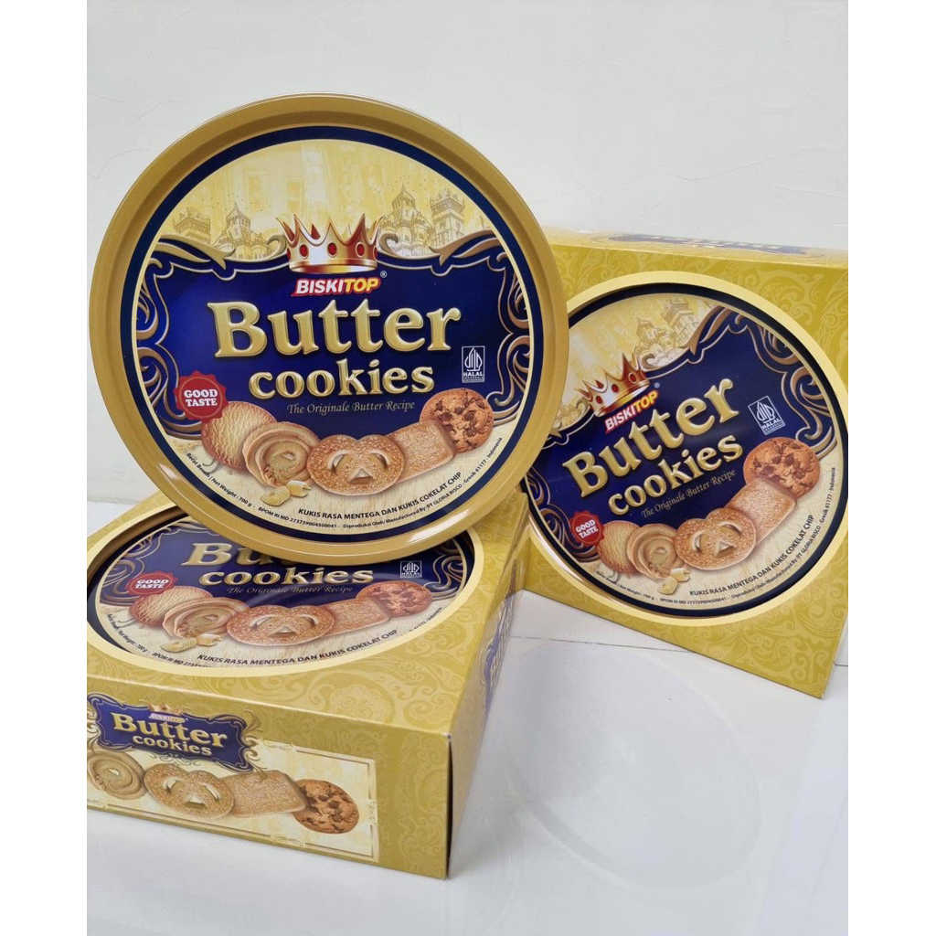 BISKITOP BUTTER COOKIES KALENG 700g KEMASAN BESAR