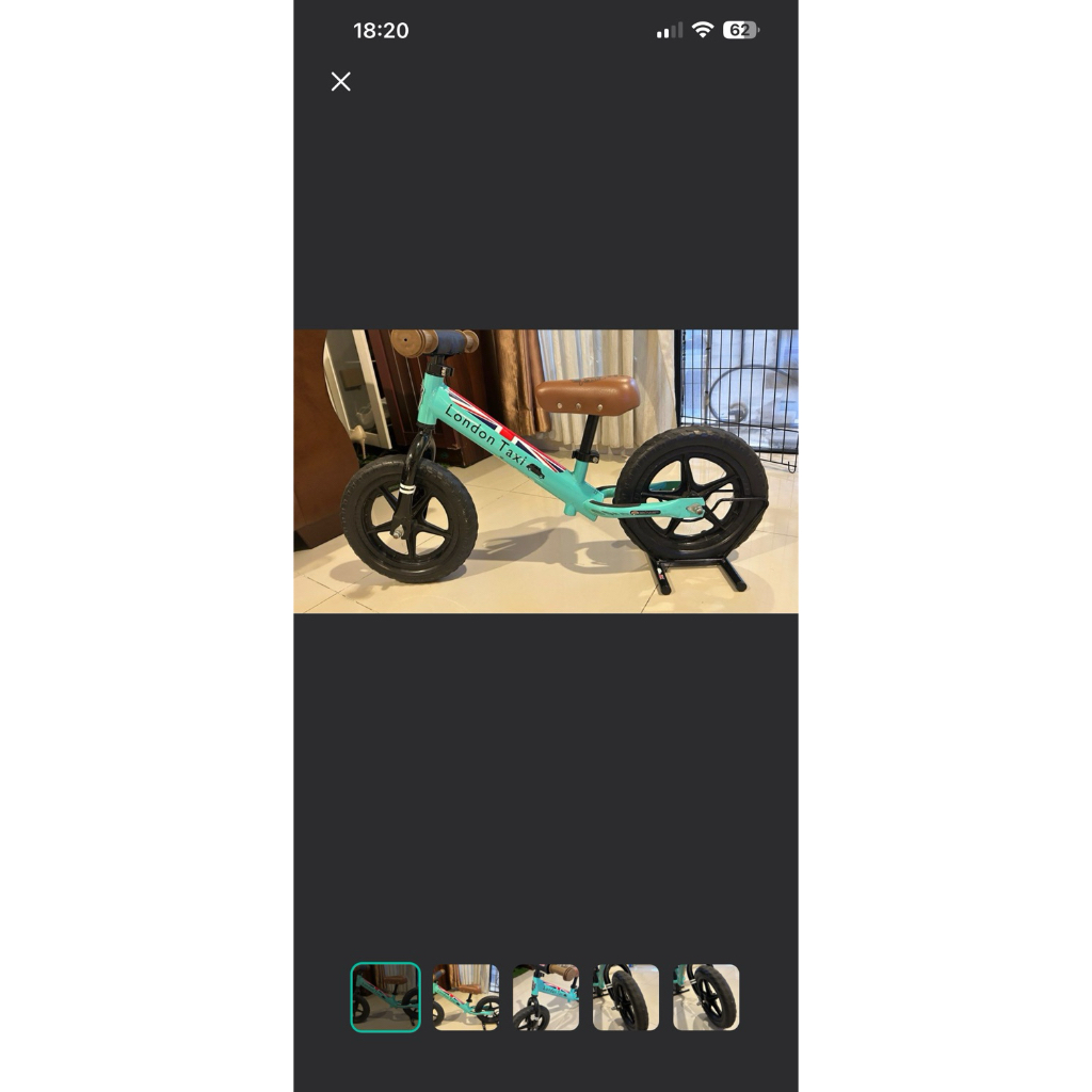 LONDON TAXI BALANCE BIKE PRELOVED