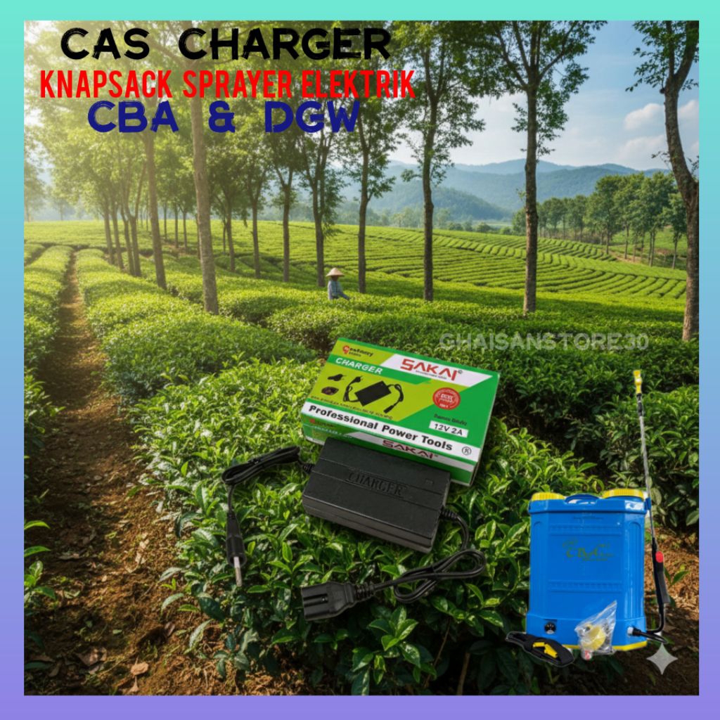Charger/Cas Knapsack Sprayer Elektrik CBA Dan DGW
