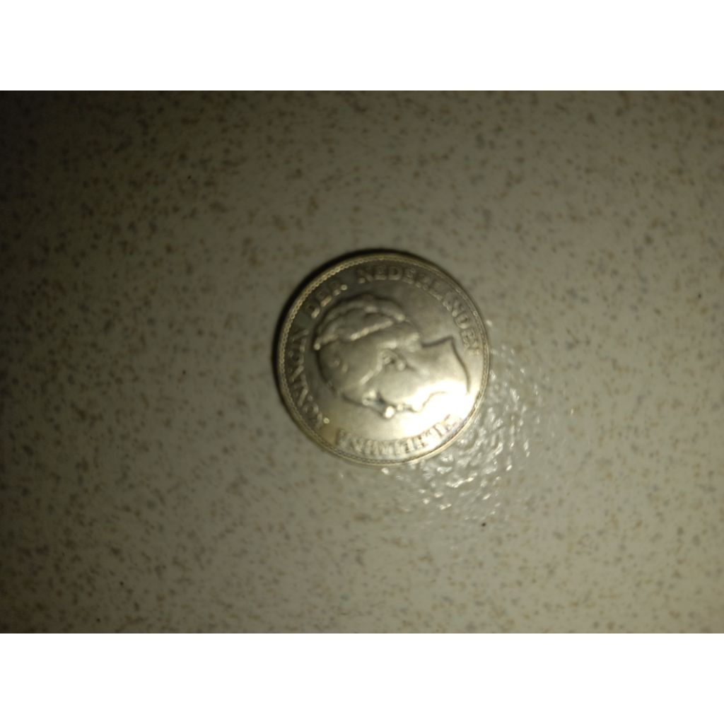 koin kuno jadul antik 1 gulden wilhelmina 1929 original