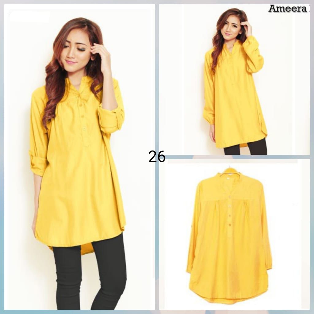 CENDRAWASIH ATASAN BLUS VISCOSE KUNING