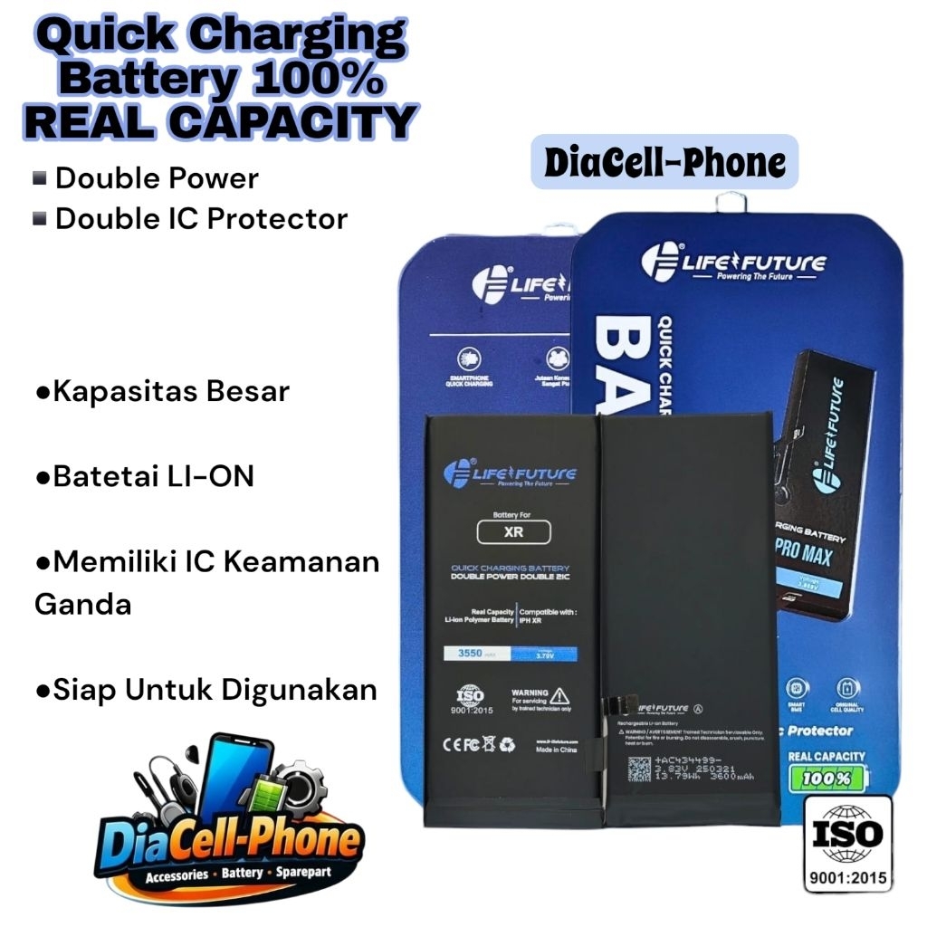 LF - iP XR Batre Batrai Baterai