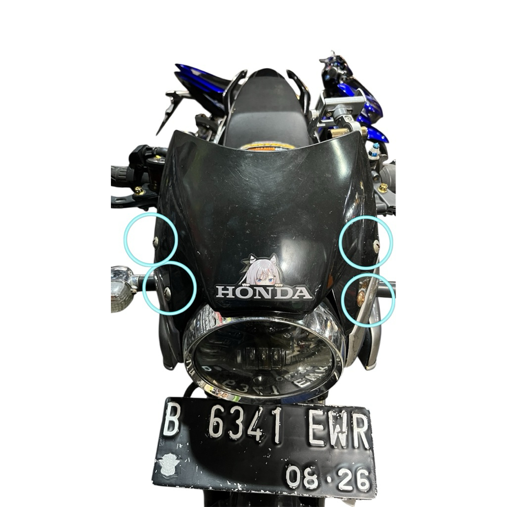 baut visor tiger pc tiger barong titanium satu set 4 PCS