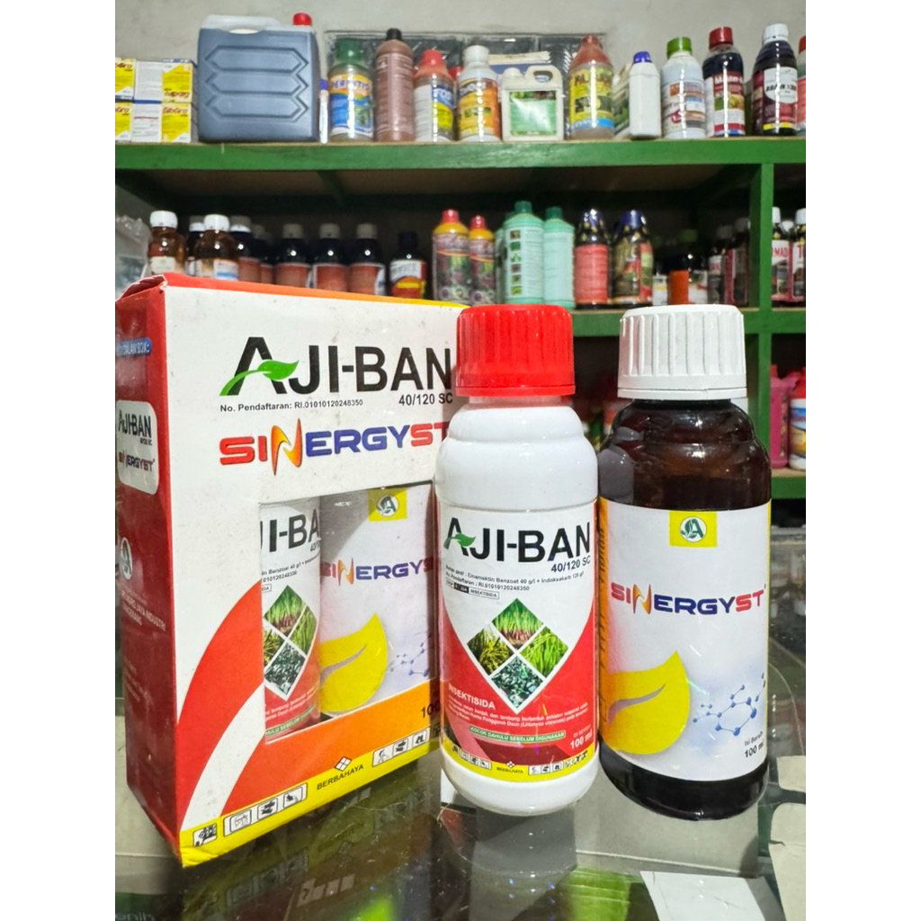 Insektisida Basmi Hama Ulat Bor Ajiban 40/120 SC 100ML Plus Perekat